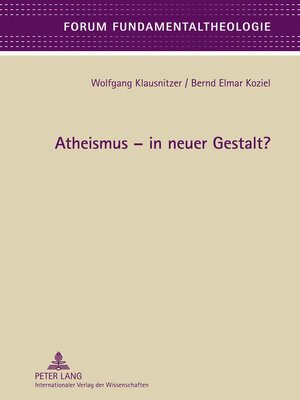 cover image of Atheismus – in neuer Gestalt?